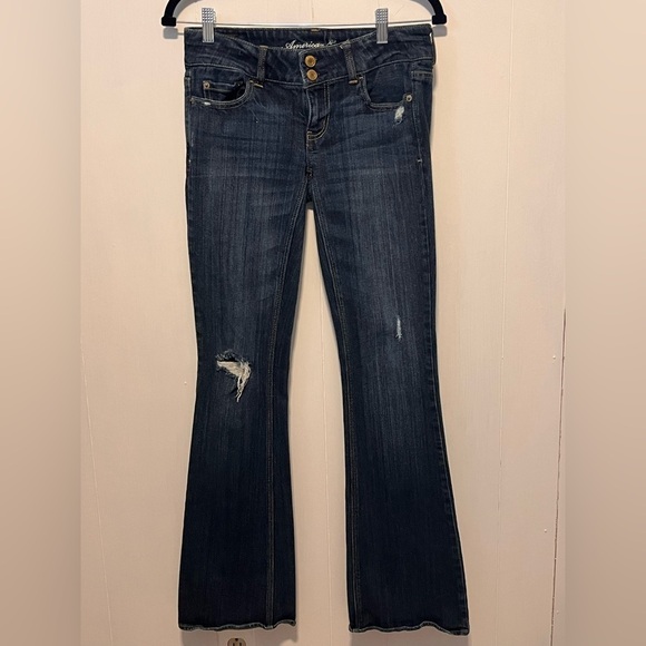 American Eagle Artist Dark Wash womens size 2 Regular - Picture 1 of 5